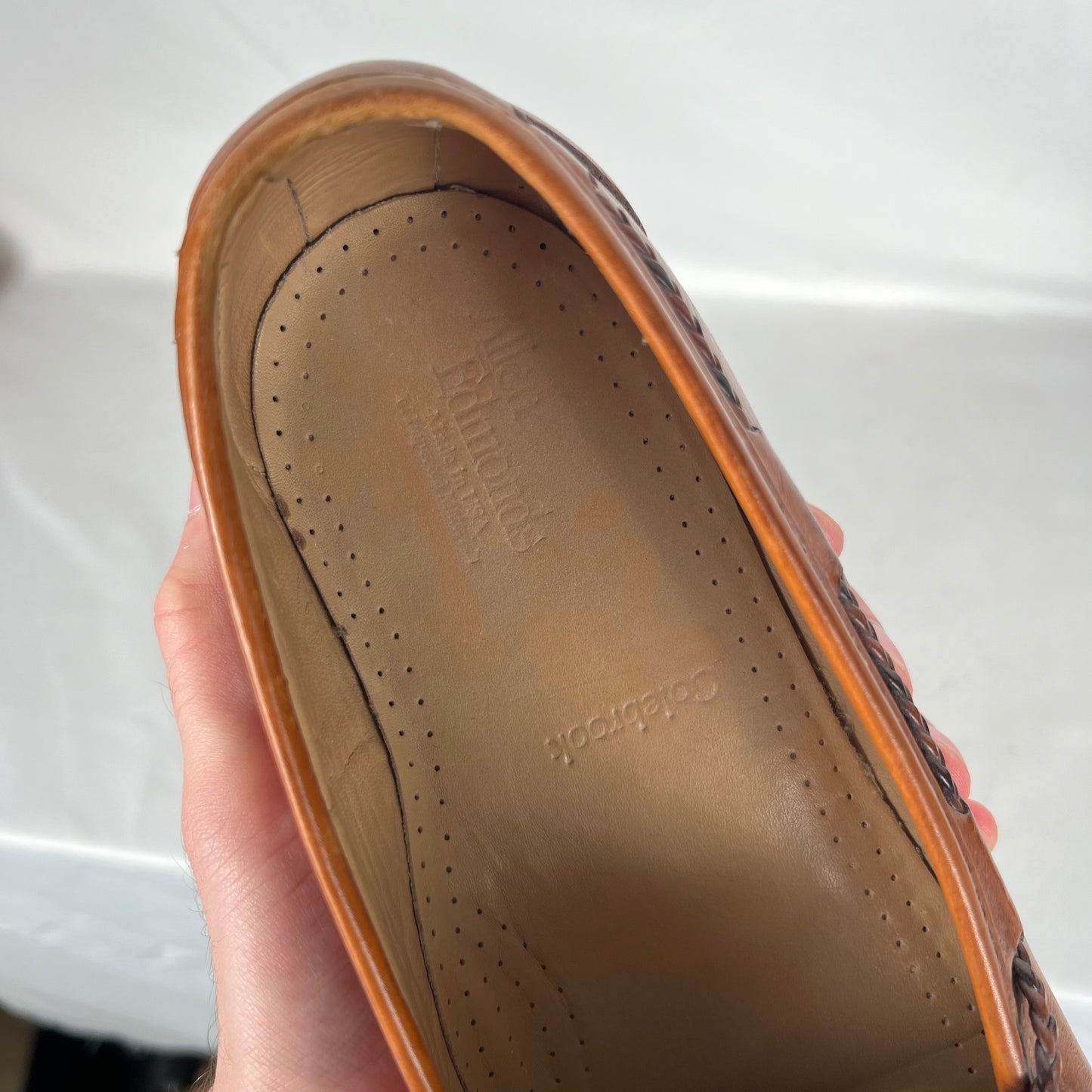90s Allen Edmonds Leather Bow Tie Loafers- M's 10, W's 11.5