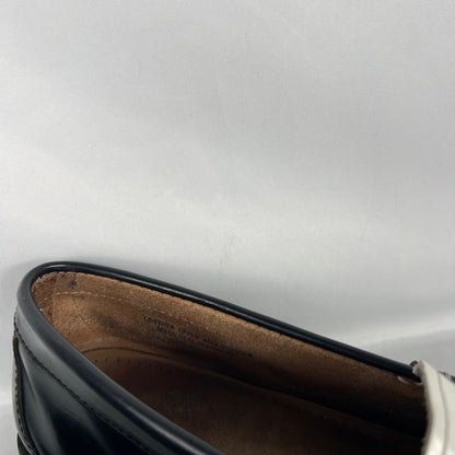 00s Black & White Leather Weejuns Loafers- M's 8.5, W's 10