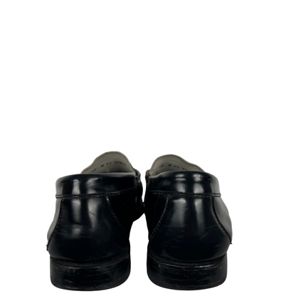 00s Black & White Leather Weejuns Loafers- M's 8.5, W's 10