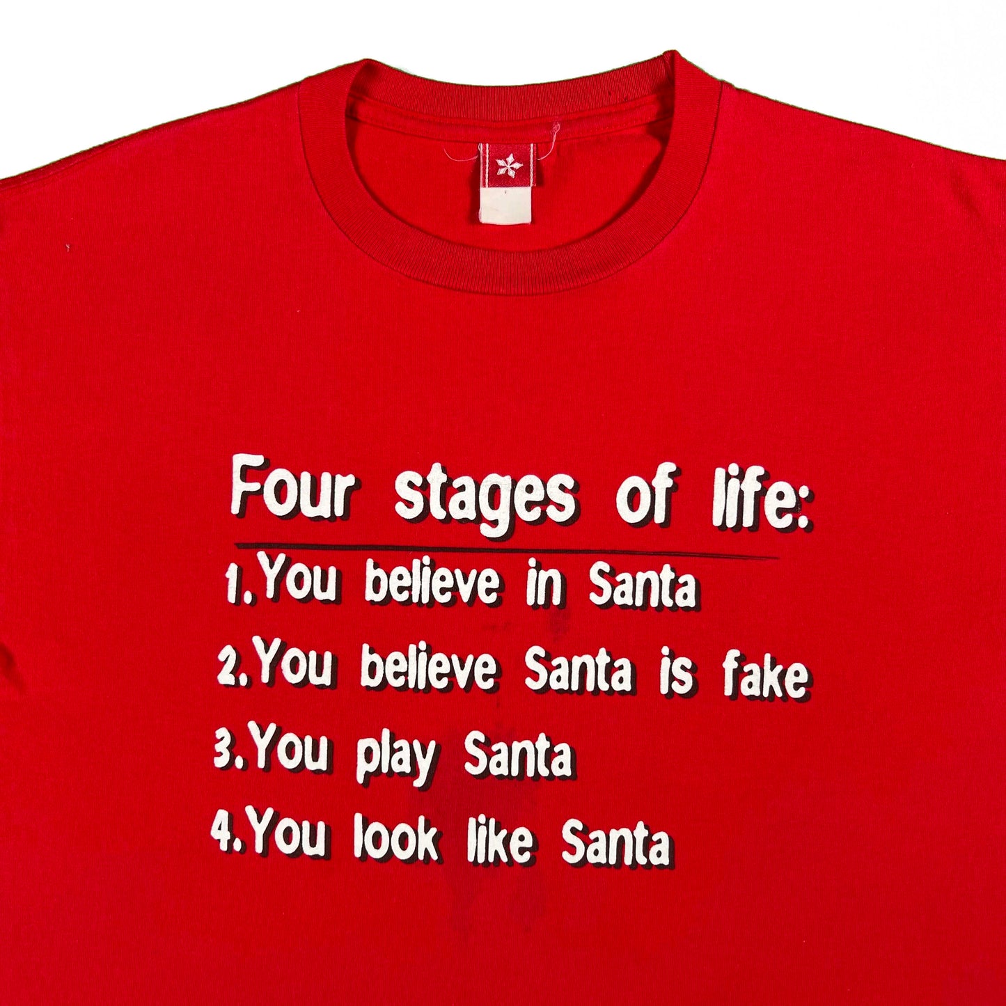 00s Four Stages of Santa Tee- XL