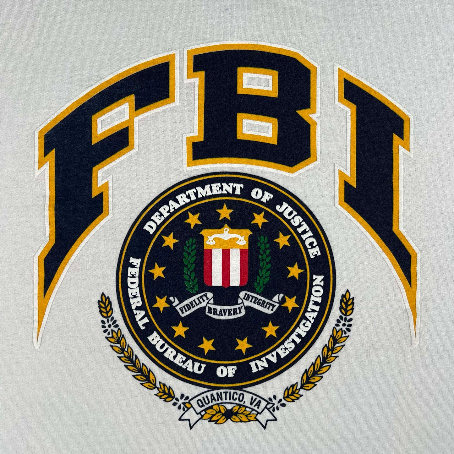 90s Boxy FBI Sweatshirt- XL