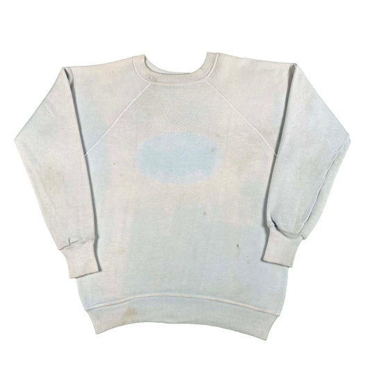 60s Sun Faded Baby Blue Towncraft Sweatshirt- M