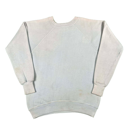 60s Sun Faded Baby Blue Towncraft Sweatshirt- M