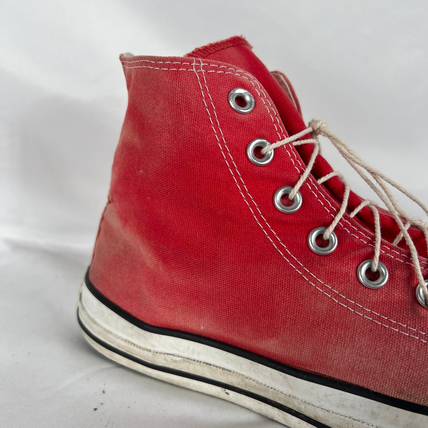 Sun Faded Red High Top Converse- M's 10, W's 11.5