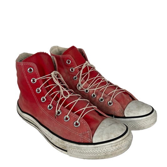 Sun Faded Red High Top Converse- M's 10, W's 11.5