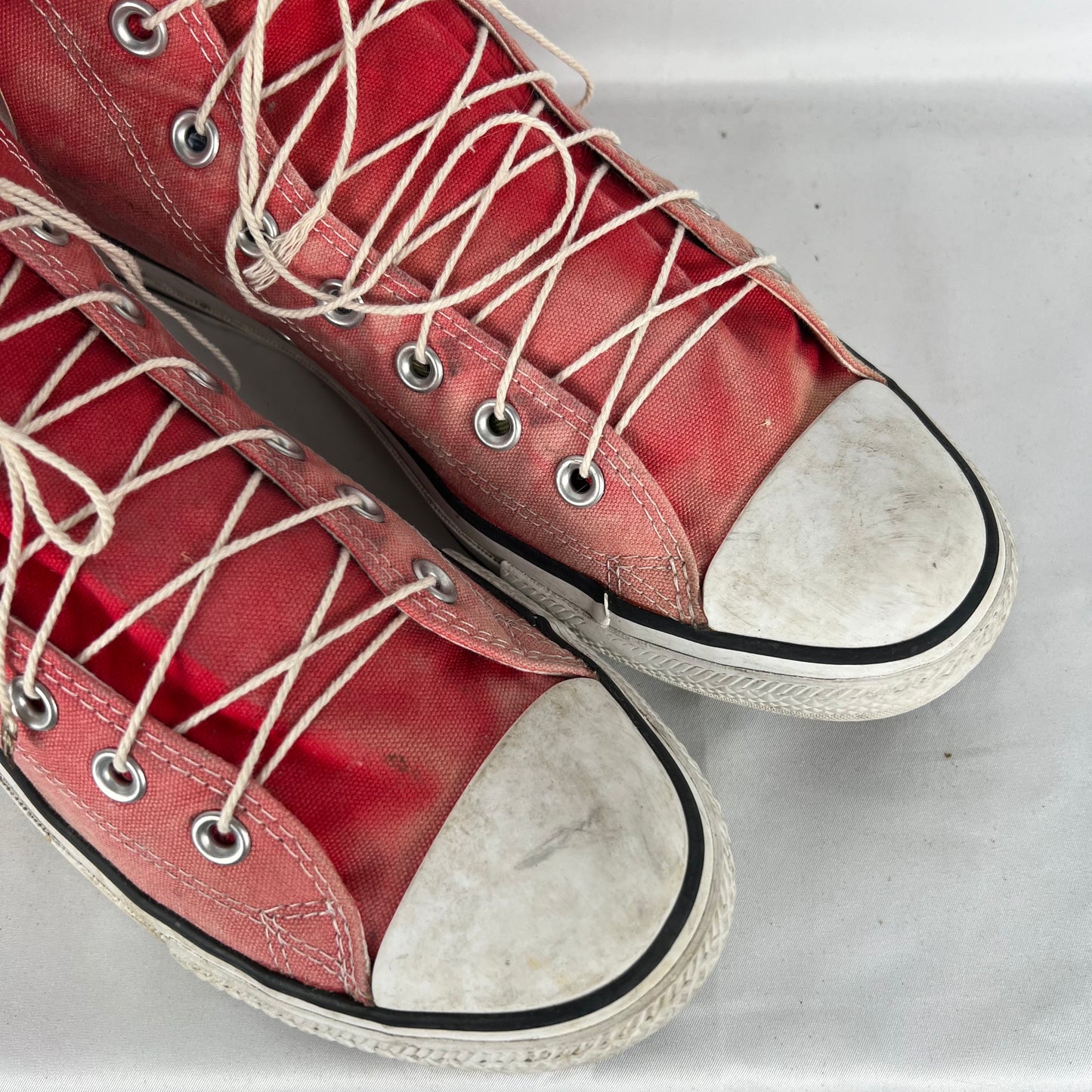 Sun Faded Red High Top Converse- M's 10, W's 11.5