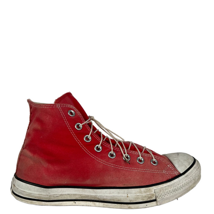 Sun Faded Red High Top Converse- M's 10, W's 11.5
