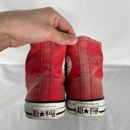 Sun Faded Red High Top Converse- M's 10, W's 11.5