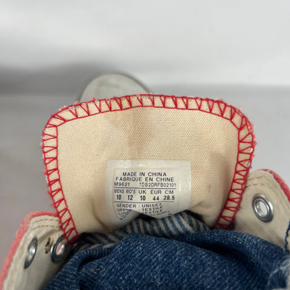 Sun Faded Red High Top Converse- M's 10, W's 11.5