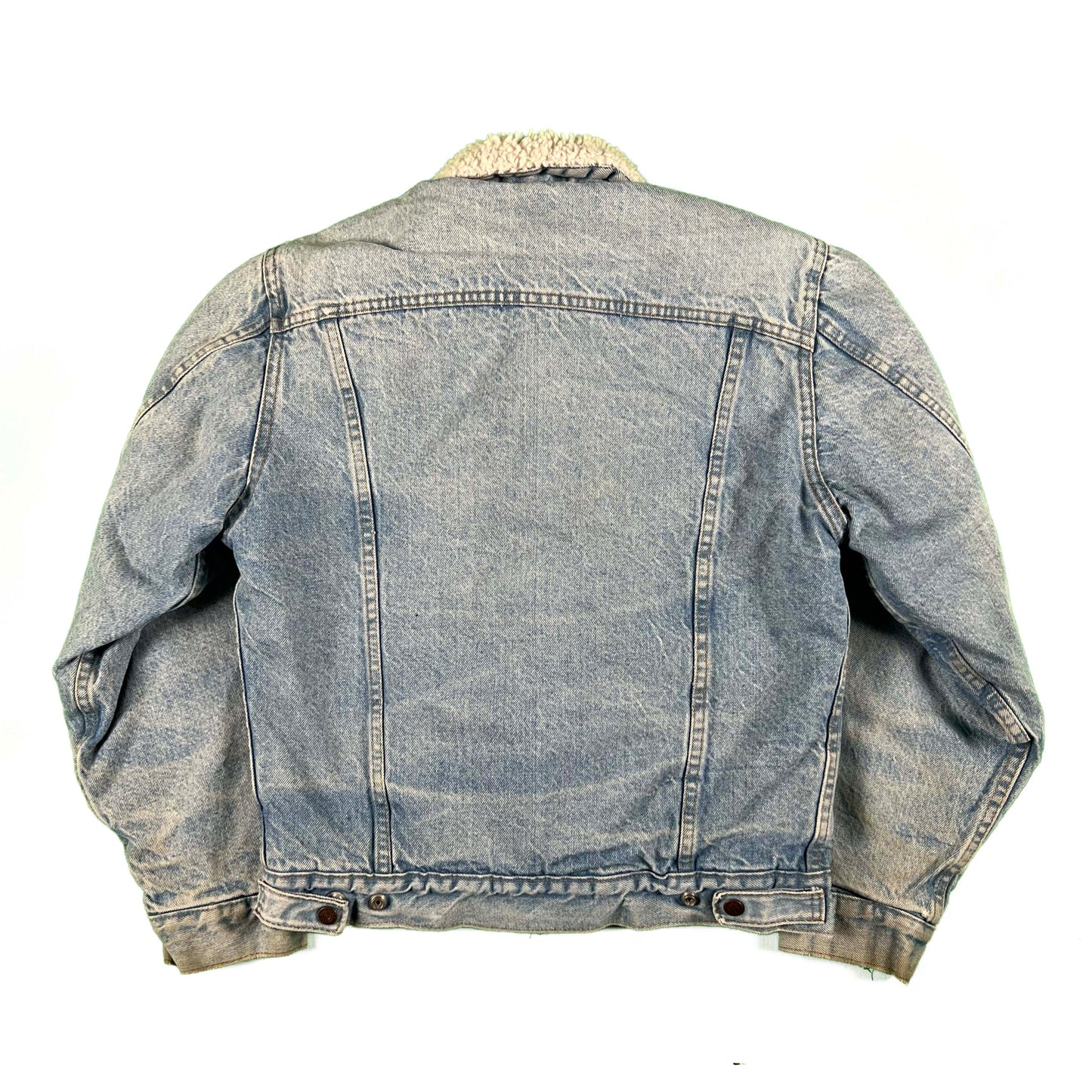 70s Roebucks Sherpa Lined Denim Jacket- M