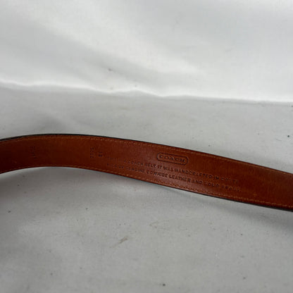 Coach Brown Leather Belt- 28"-32"