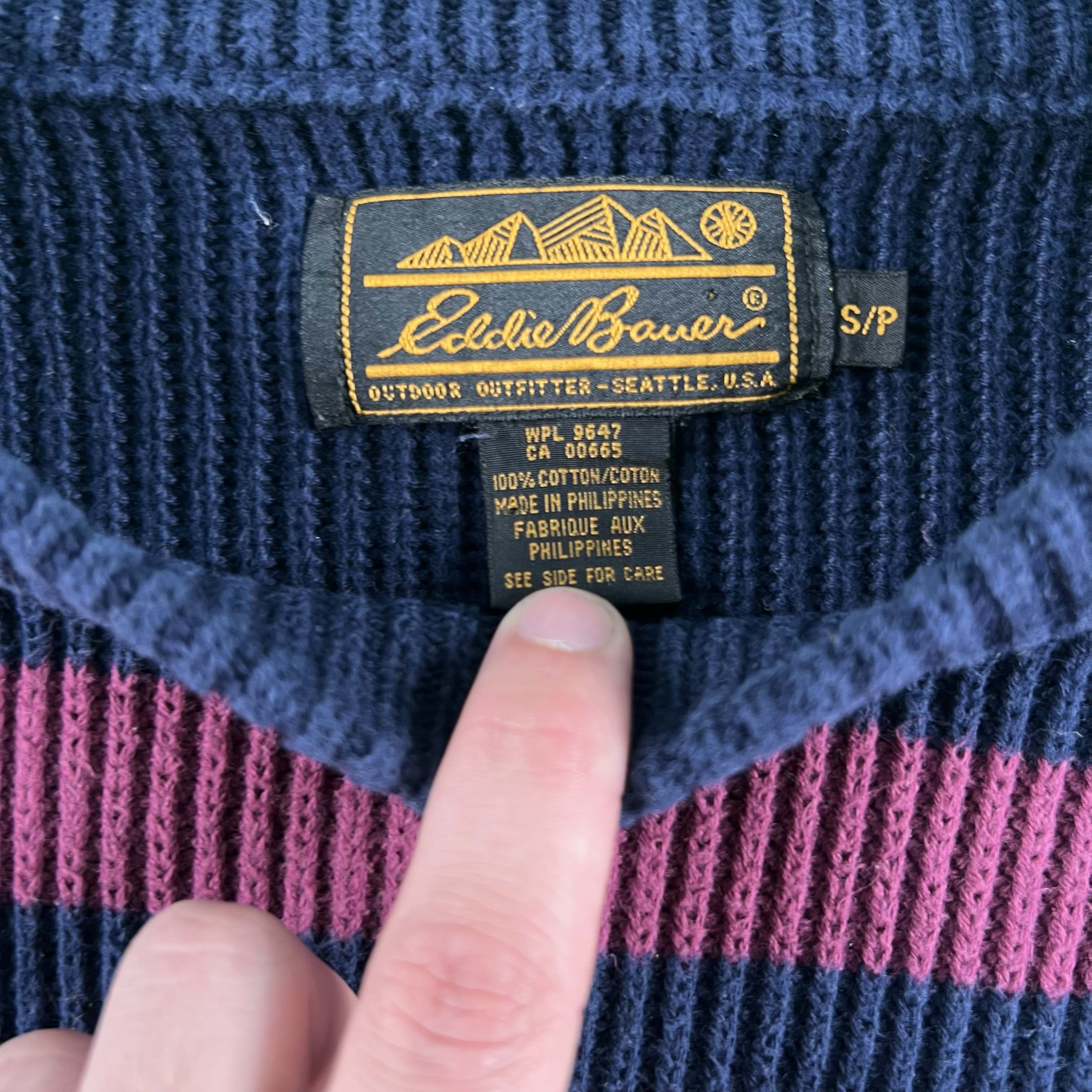 Vintage Eddie Bauer 100% Cotton Sweaters- SELECT SWEATER – Plum