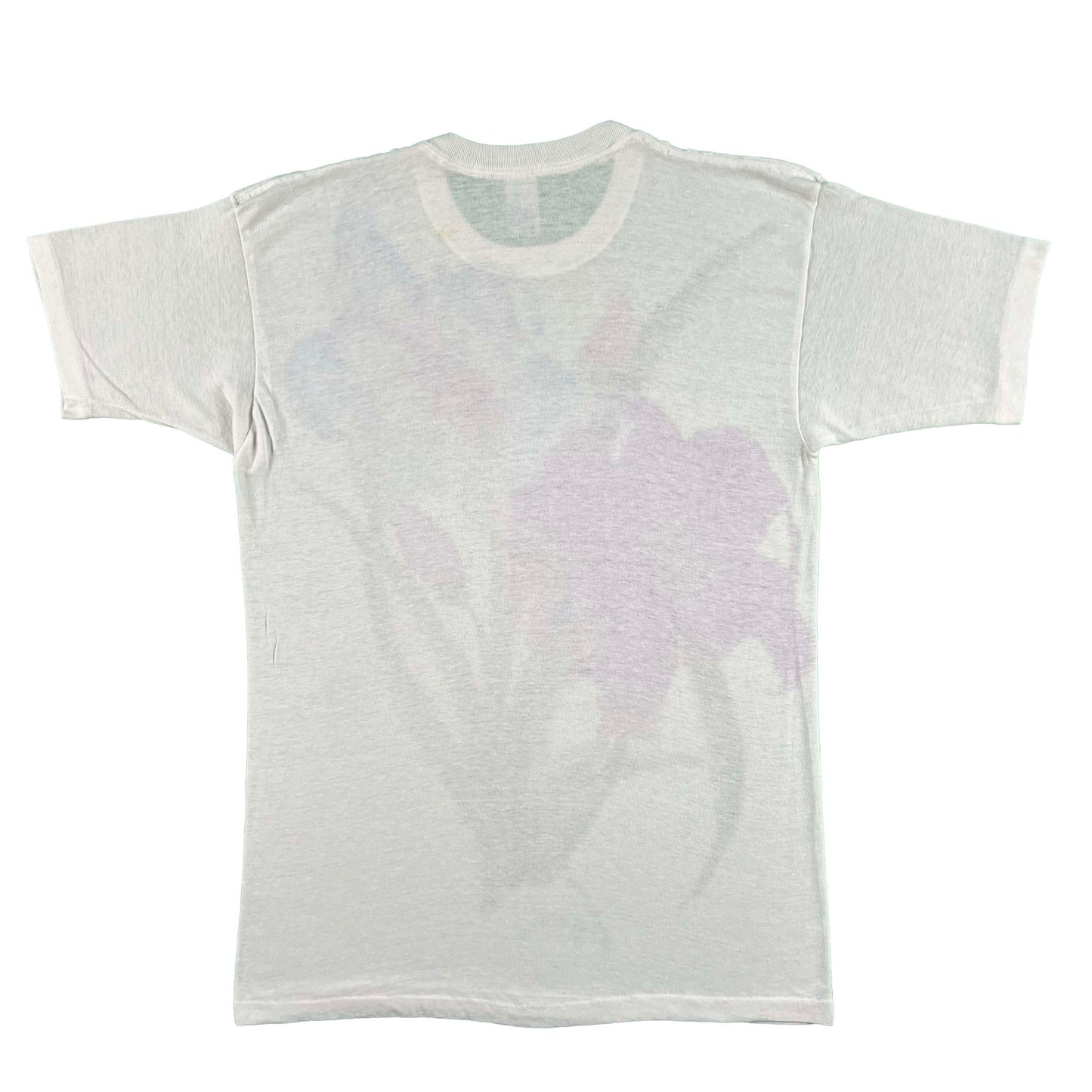 70s Paper Thin Painted Flowers Tee- M