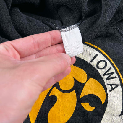 80s Univ of Iowa Hawkeyes Hoodie- XXS
