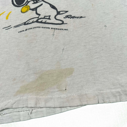 70s Champion Snoopy 'Play Ball' Ringer Tee- XXS