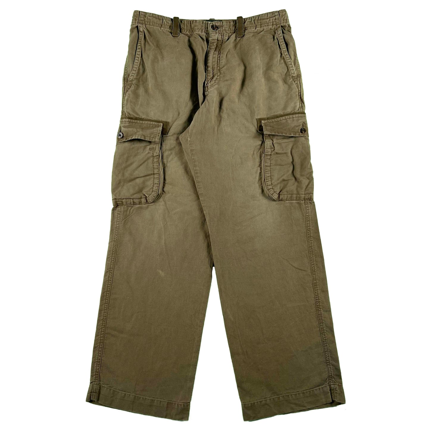Eddie Bauer Linen Cotton Cargo Pants- 32x30