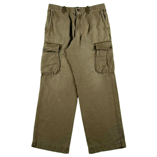 Eddie Bauer Linen Cotton Cargo Pants- 32x30