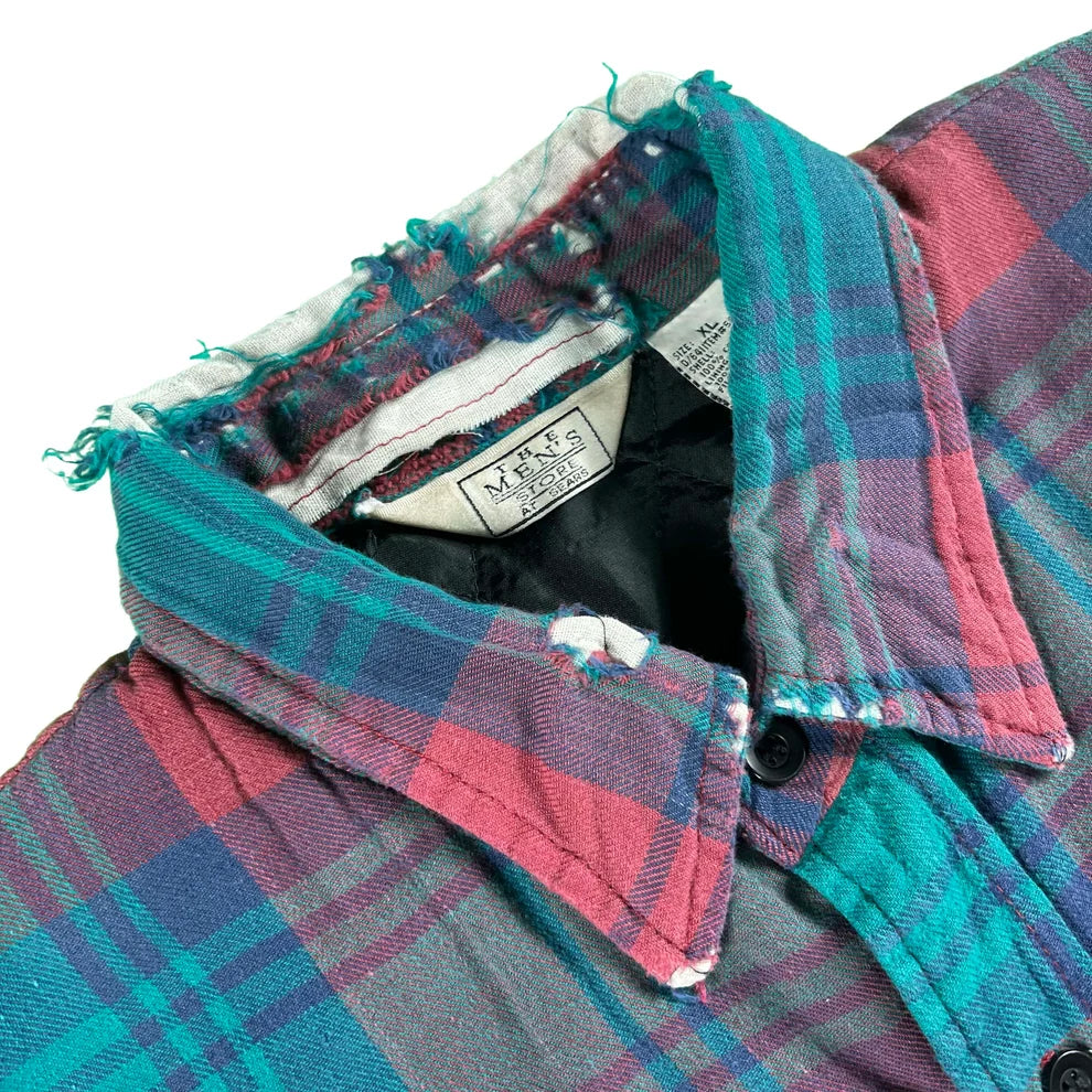 Vintage Cut Off Quilted Flannel Vests- SELECT FLANNEL