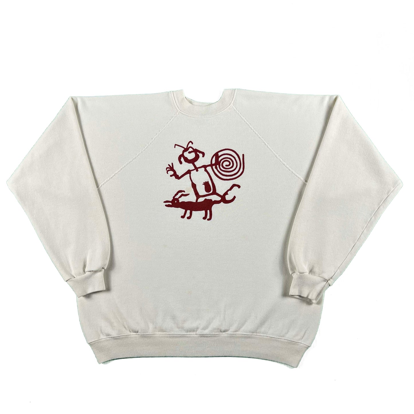 80s Indigenous Cave Art Sweatshirt- L