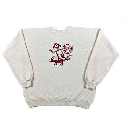 80s Indigenous Cave Art Sweatshirt- L