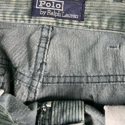 90s Polo RL Sun Faded Green Corduroy Pants- 33x30.5