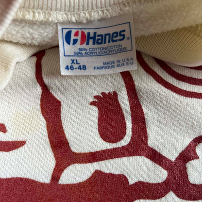 80s Indigenous Cave Art Sweatshirt- L