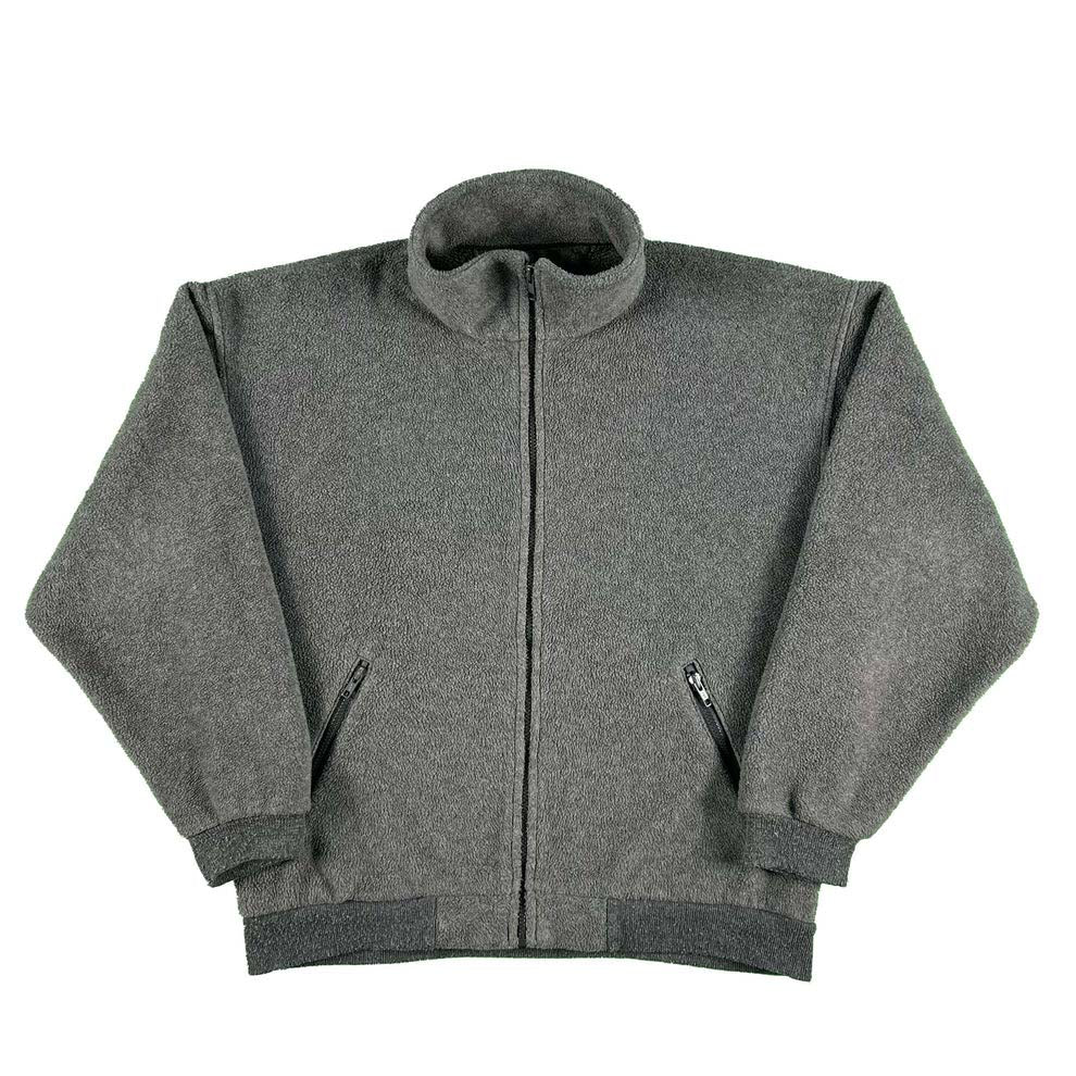 90s Lands' End Deep Pile Fleece Jacket- M