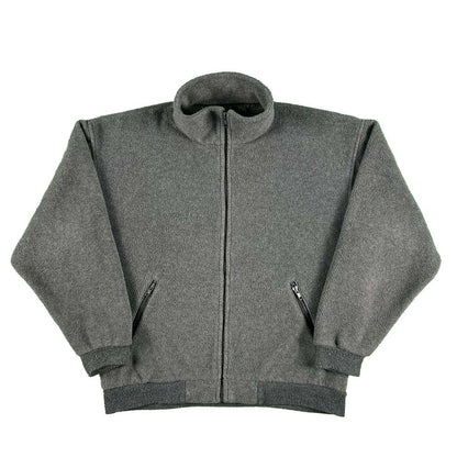 90s Lands' End Deep Pile Fleece Jacket- M