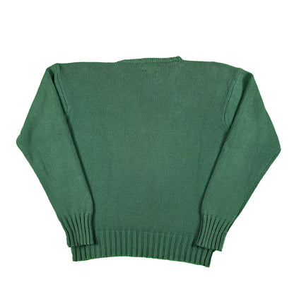 90s Polo RL Green Cotton Knit Sweater- XL