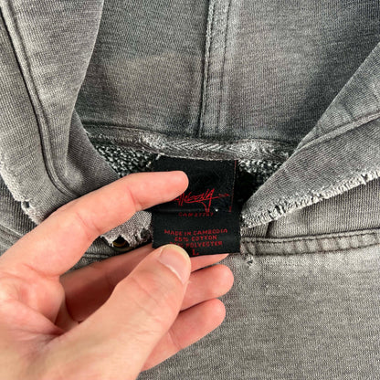 00s Thrashed & Sun Faded Billabong Hoodie- L