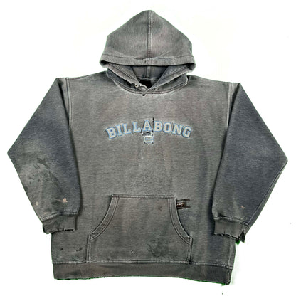 00s Thrashed & Sun Faded Billabong Hoodie- L