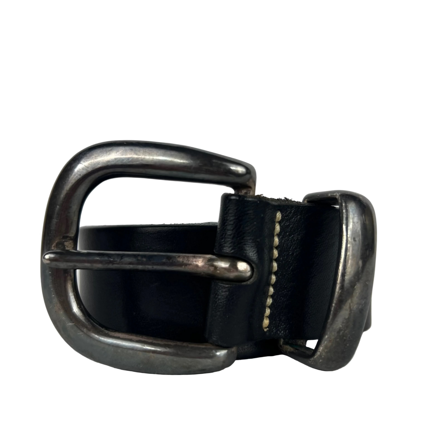 2001 Gap Black Leather Belt- 28"-32"