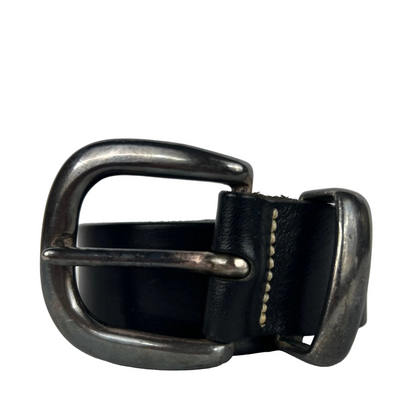 2001 Gap Black Leather Belt- 28"-32"
