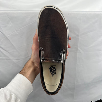 Faded Black Vans Slip Ons- M's 8.5, W's 10