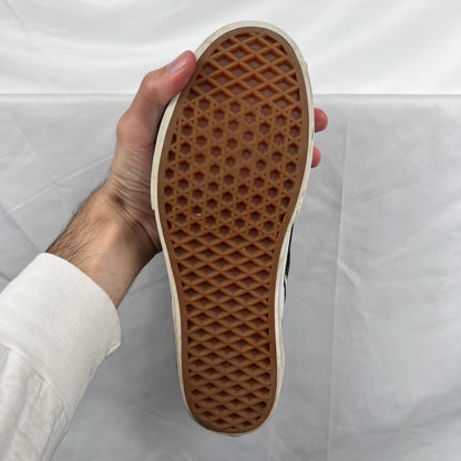Faded Black Vans Slip Ons- M's 8.5, W's 10