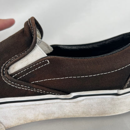 Faded Black Vans Slip Ons- M's 8.5, W's 10