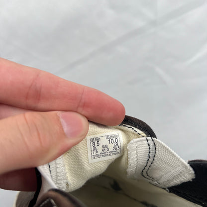 Faded Black Vans Slip Ons- M's 8.5, W's 10