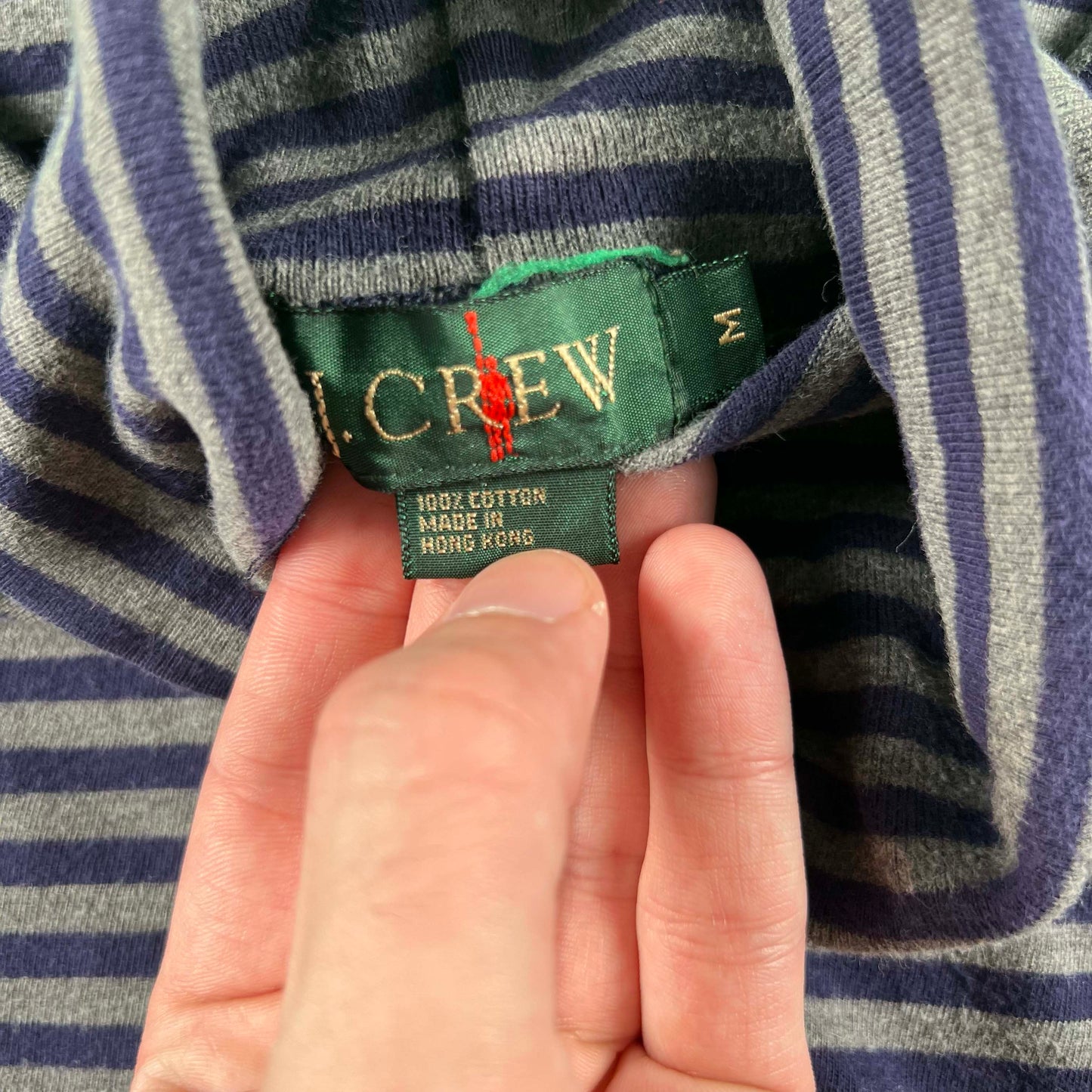 90s J.Crew Striped Turtleneck- M