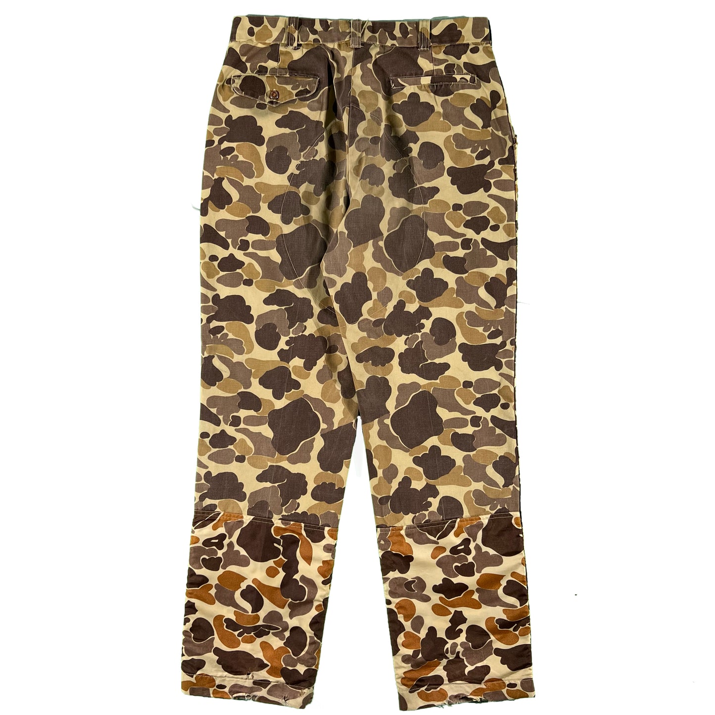 80s 2 Tone Duck Camo Hunting Pants- 34x32