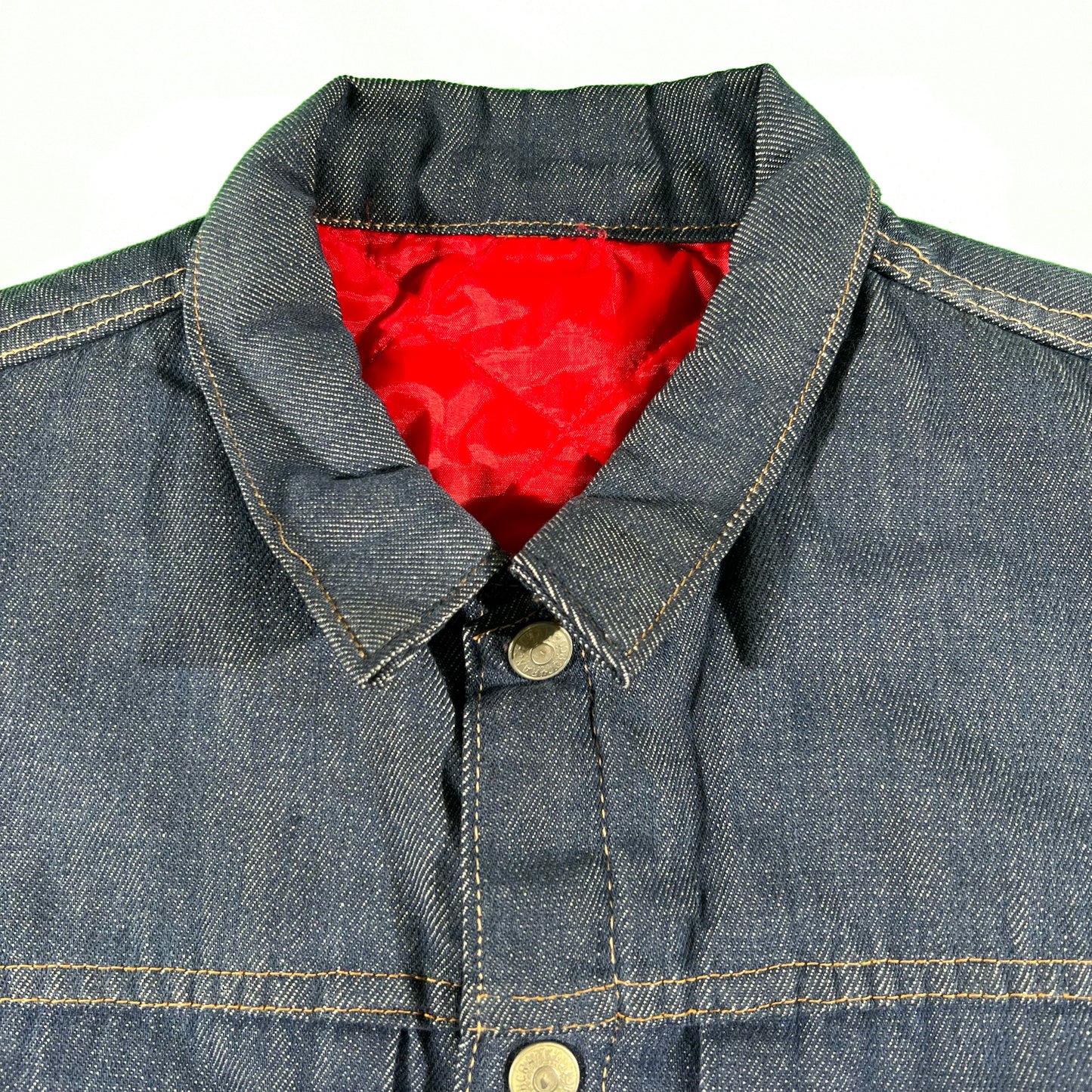 60s Ranchcraft Quilt Lined Selvedge Denim Trucker Jacket- S