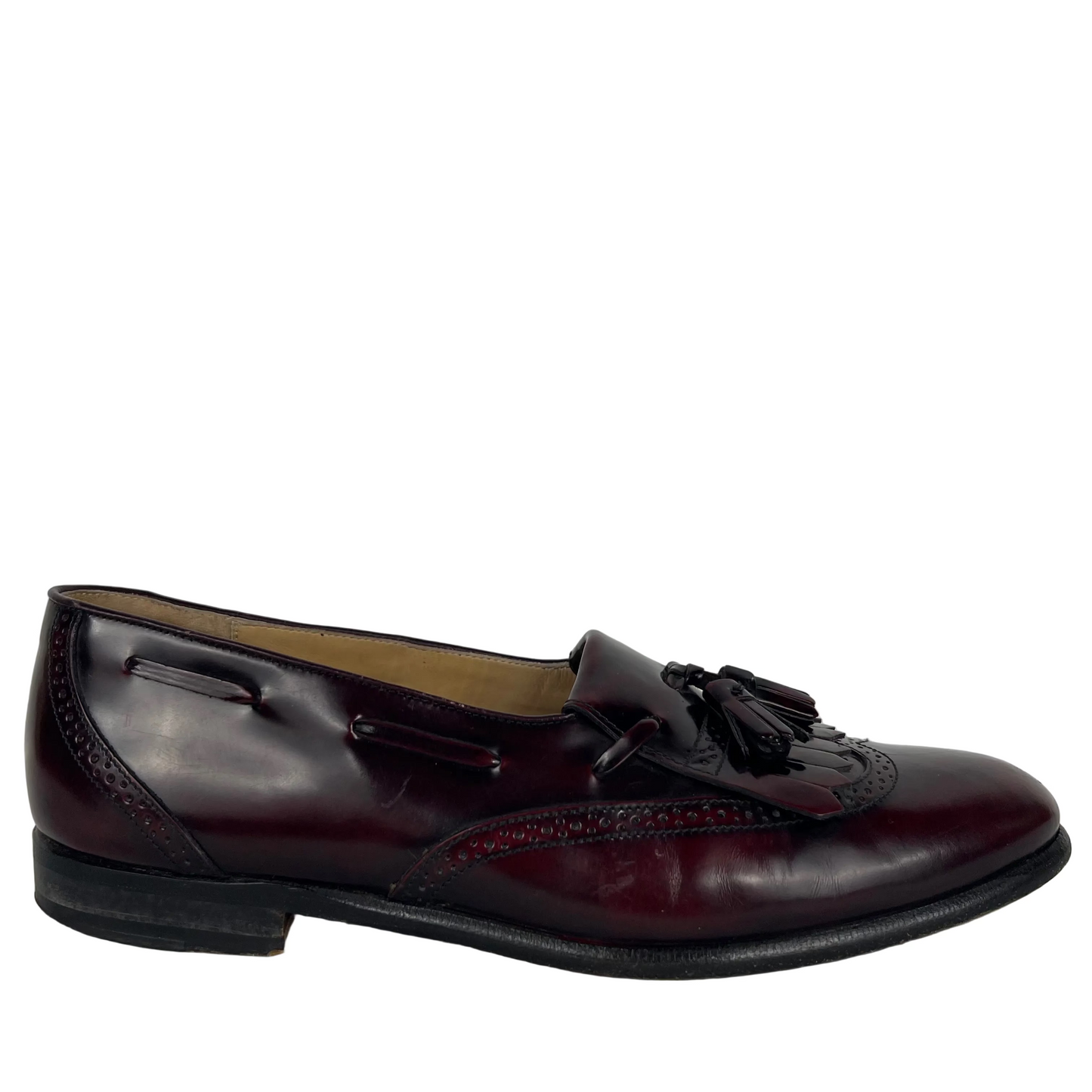 90s Nordstrom Made in Italy Leather Tassel Loafers- M's 10, W's 11.5