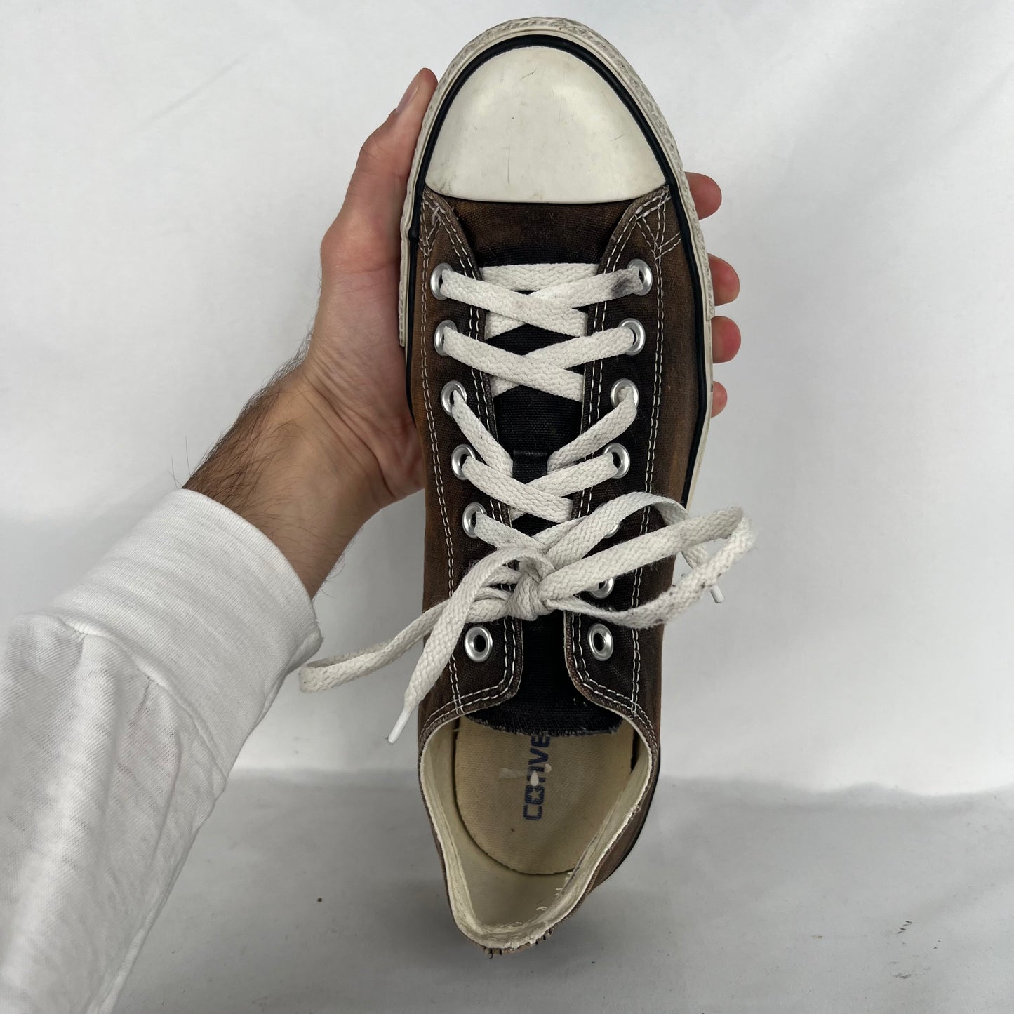 Sun Faded Black Converse- M's 11.5, W's 13