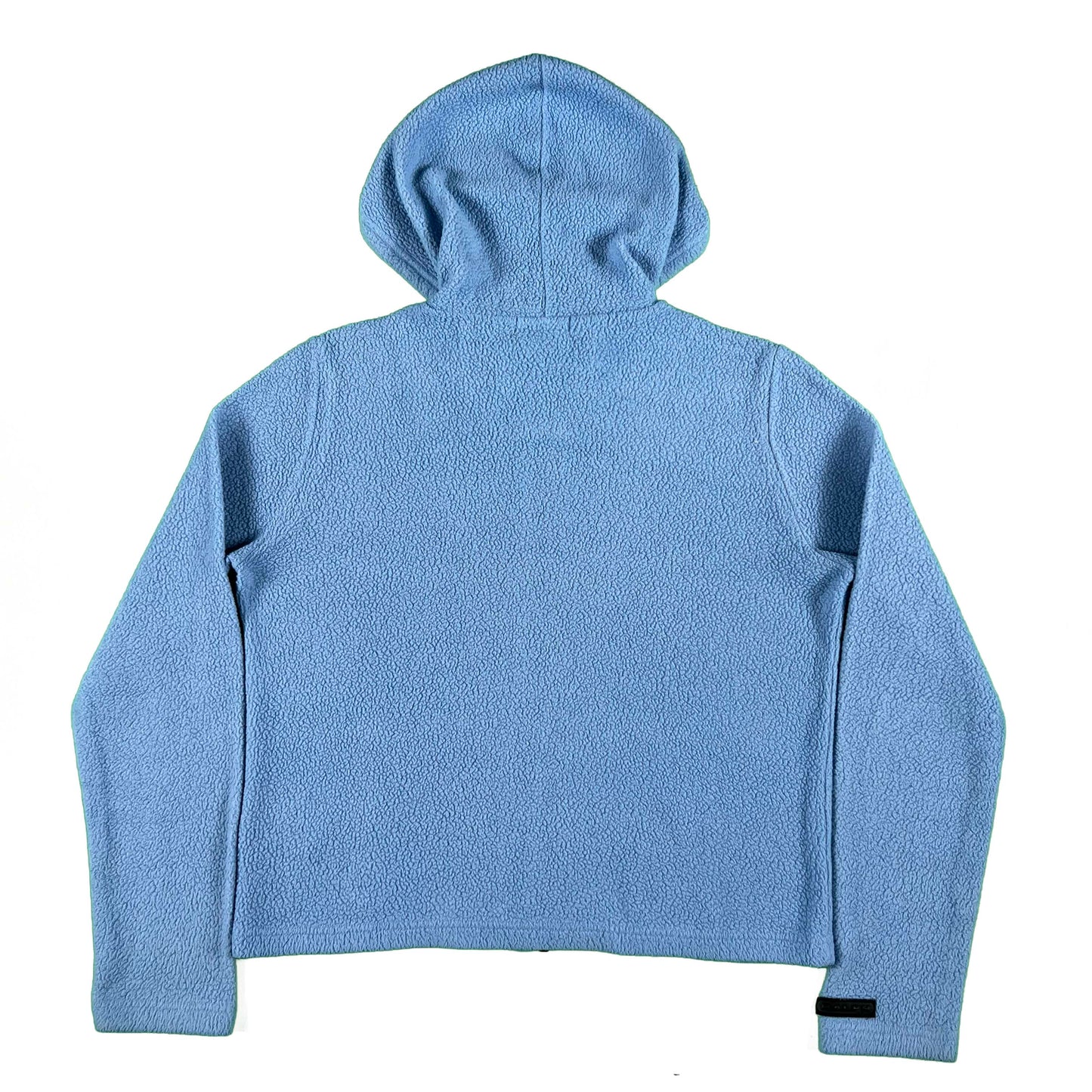 00s Boxy Baby Blue Ralph Lauren Fleece z/u Hoodie- S