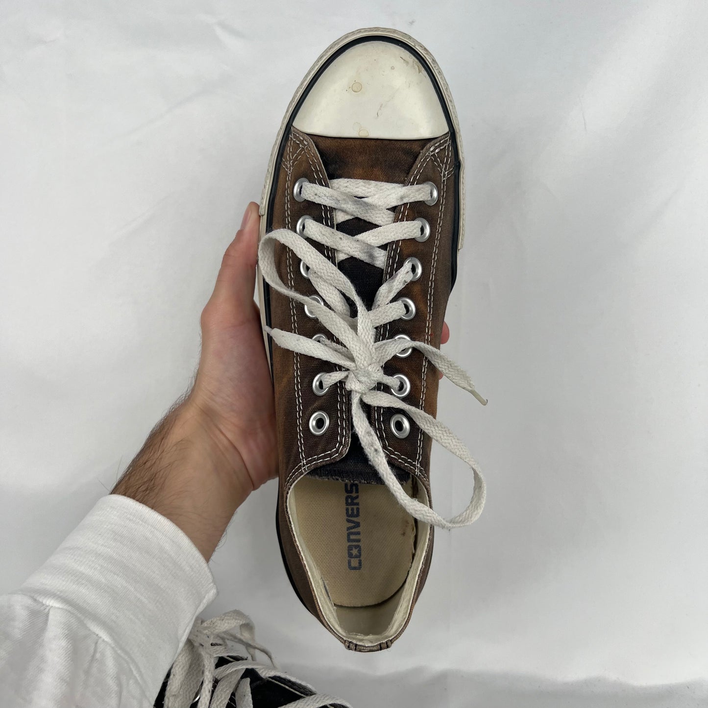 Sun Faded Black Converse- M's 11.5, W's 13