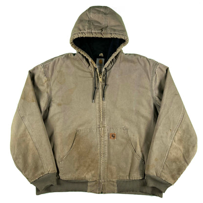 00s Carhartt Beat Up Hooded Work Jacket- XXL