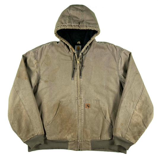 00s Carhartt Beat Up Hooded Work Jacket- XXL