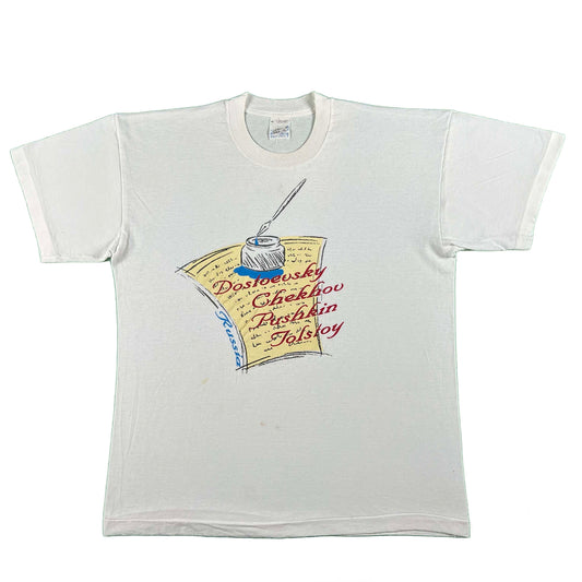 80s Russian Authors Tee- L
