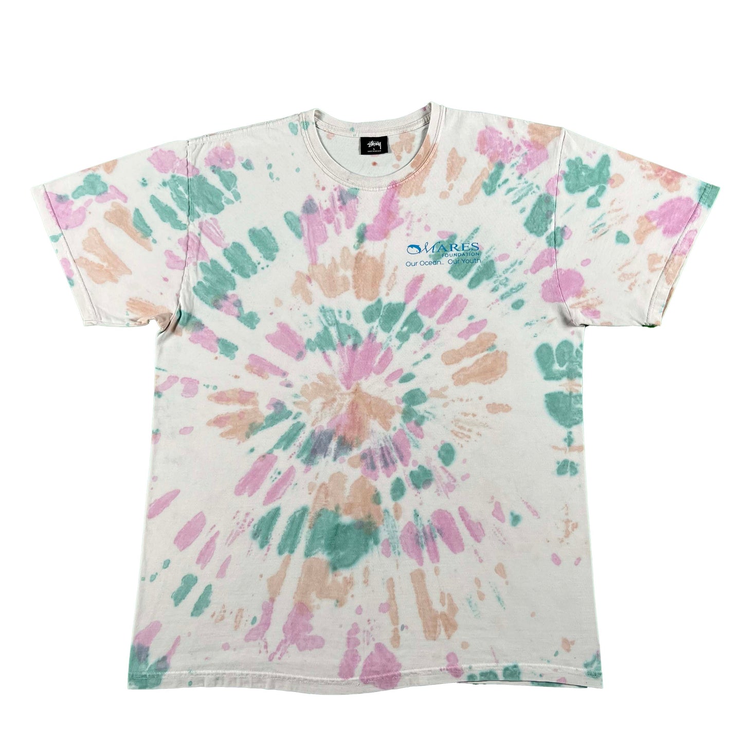 Tie Dye Stüssy Tee- L