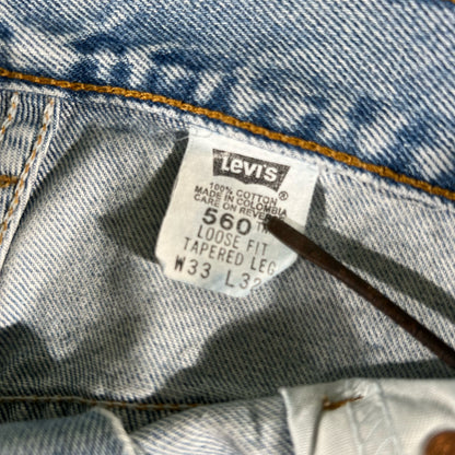 90s Levi's 560 Denim- 32x31.5