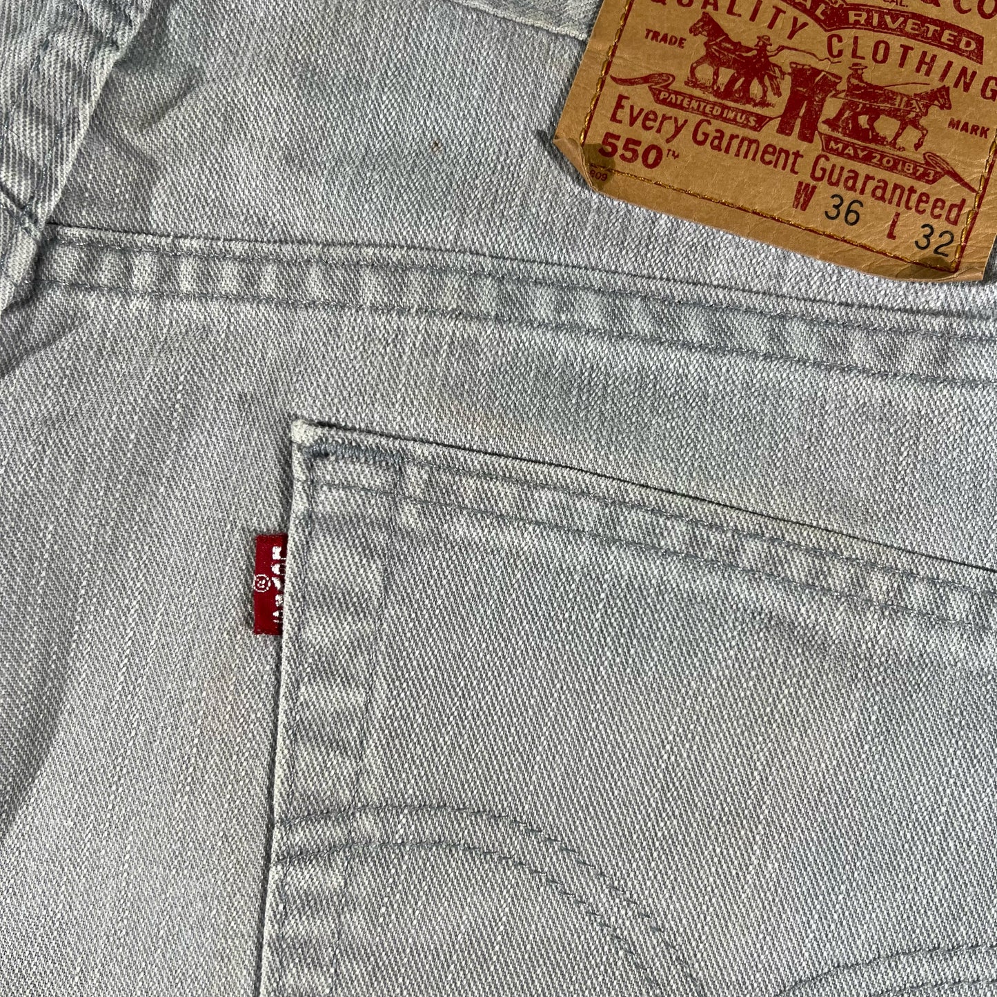 90s Grey Levi's 550 Denim- 34x30.5